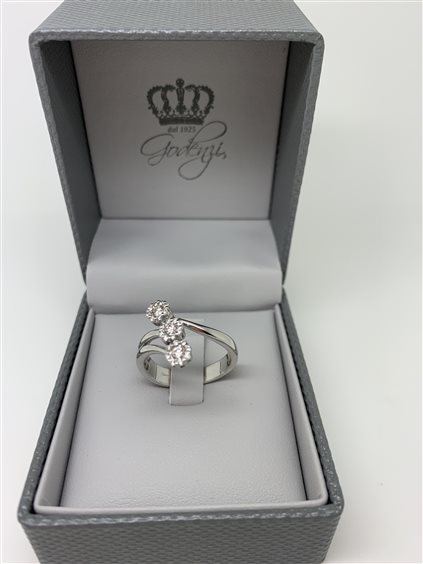 Anello Godenzi Gioielleria Donna in Oro bianco Diamante 0.30 Ct AT85-26 - AT85-26